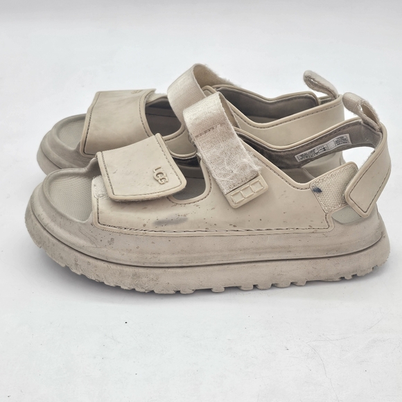UGG Goldenglow Sandals Sea Salt  Kids Size 2 - Picture 5 of 10